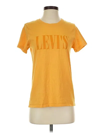 Pre-owned Levi's Short Sleeve T-shirt In Yellow