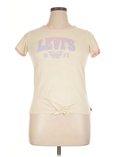 Pre-owned Levi's Short Sleeve T-shirt In Yellow