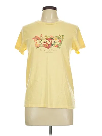 Pre-owned Levi's Short Sleeve T-shirt In Yellow
