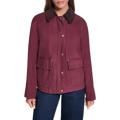Levi's Shorty Barn Coat In Burgundy
