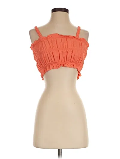 Pre-owned Levi's Sleeveless Blouse In Orange