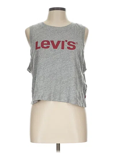 Pre-owned Levi's Sleeveless T-shirt In Gray