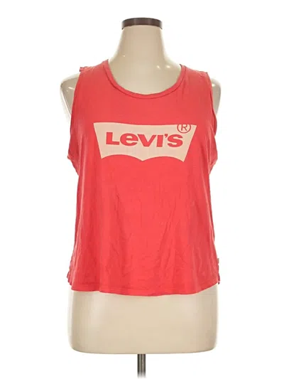 Pre-owned Levi's Sleeveless T-shirt In Red