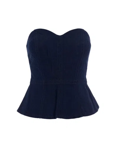 Levi's Strapless Denim Bustier Top In Big Brag Bustier