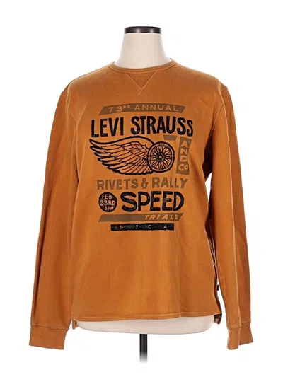 Pre-owned Levi's Sweatshirt In Orange