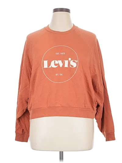 Pre-owned Levi's Sweatshirt In Orange