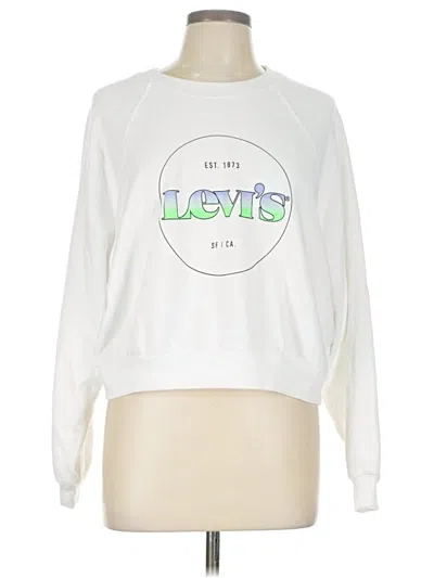 Pre-owned Levi's Sweatshirt In White