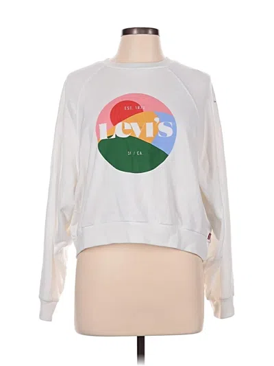 Pre-owned Levi's Sweatshirt In White