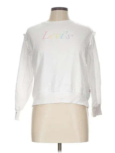 Pre-owned Levi's Sweatshirt In White