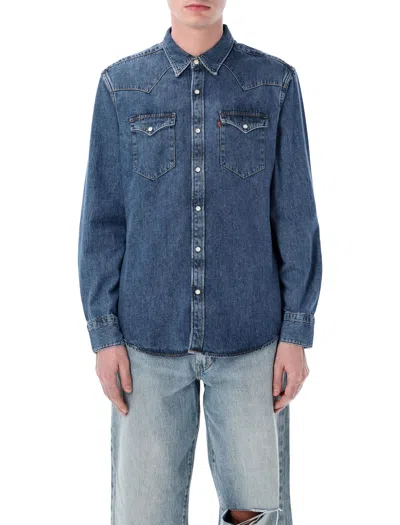 Levi's Barstow Western Denim Shirt In Red Cast Rinse