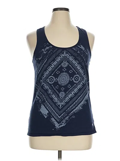 Pre-owned Levi's Tank Top Blue Halter Neckline Tops