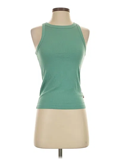 Pre-owned Levi's Tank Top Green Halter Neckline Tops