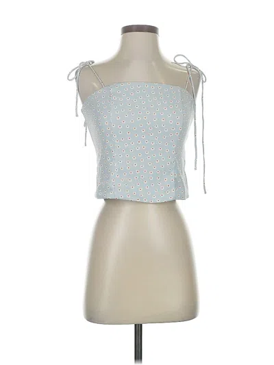 Pre-owned Levi's Tube Top Blue Strapless Neckline Tops