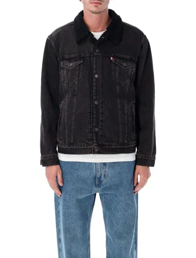 Levi's Type 3 Sherpa Jacket In Black