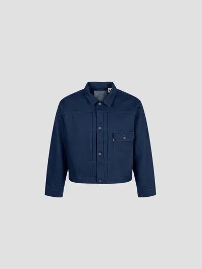 Levi's Type I Rigid Denim Jacket With Tab Detail In Blue