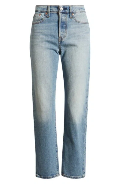 Levi's Wedgie High Waist Straight Leg Jeans In Blue