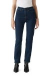 Levi's Wedgie Western High Waist Ankle Straight Leg Jeans In Blue