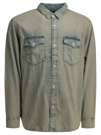 Levi's "western" Casual Shirt In Blue