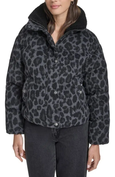 Levi's Western Crop Puffer Jacket In Black