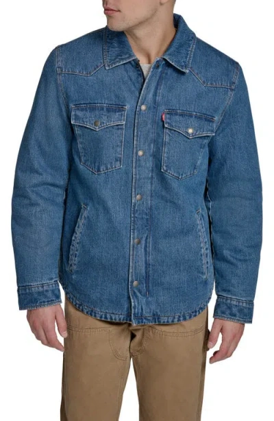 Levi's Western Shirt Jacket In Blue