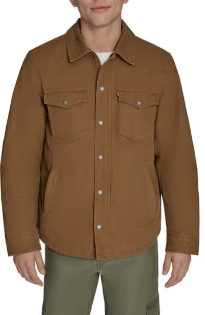 Levi's Western Shirt Jacket In Brown