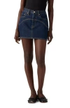 Levi's Western Yoke Icon Denim Miniskirt In Blue