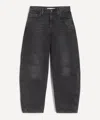 Levi's Women's Baggy Dad Barrel Jeans In Rebel Edge In Black