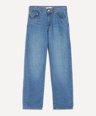 Levi's Women's Baggy Dad Linen-denim Jeans In Heavy Check In Multi