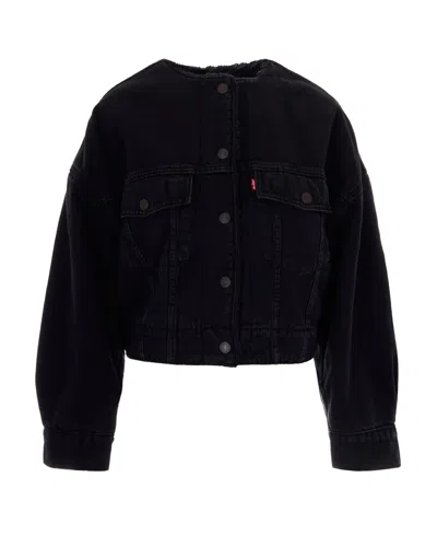 Levi's Women's Cropped Denim Jacket In Slight Night Psk