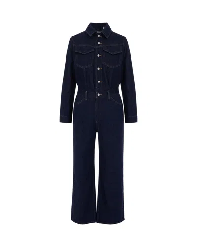 Levi's Women's Denim Utility Jumpsuit In Reign Of The Rinse