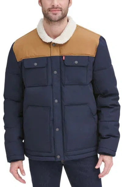 LEVI'S LEVI'S WOODSMAN HIGH PILE FLEECE PUFFER JACKET