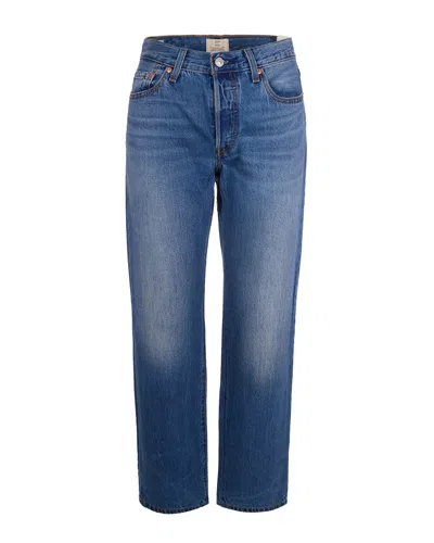Levi's Worn-in Women's Mini Jeans In Blue