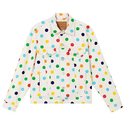 Pre-owned Levi's X Golf Wang 501 '93 Jean 'polka Dot' | White | Men's Size 32