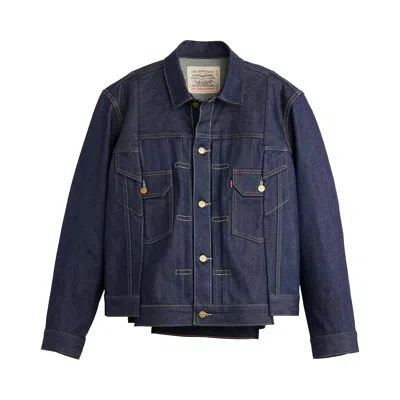 Pre-owned Levi's X Sacai Denim Jacket 'dark Wash' | Blue | Men's Size 4