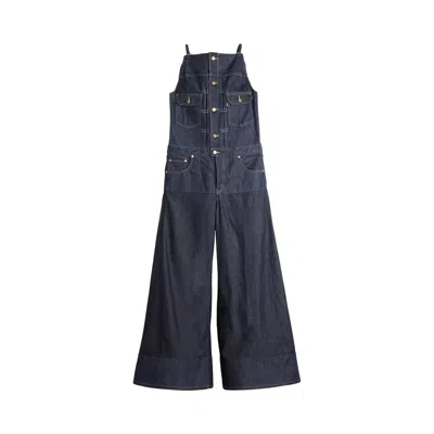 Pre-owned Levi's X Sacai Denim Jumpsuit 'dark Wash' | Blue | Women's Size 2
