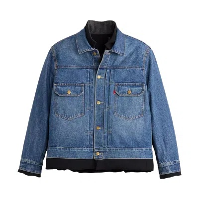 Pre-owned Levi's X Sacai Denim X Metelasse Twill Reversible Blouson 'black' | Men's Size 1
