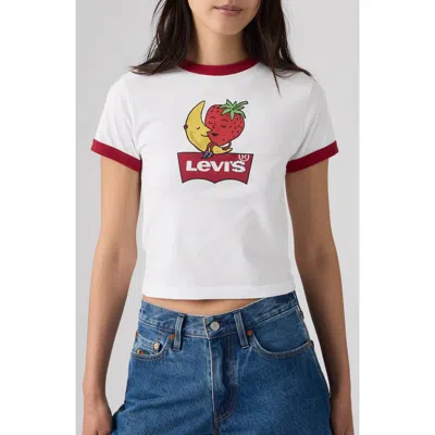 Levi's X Sky High Farm Goods Baby Ringer T-shirt In White