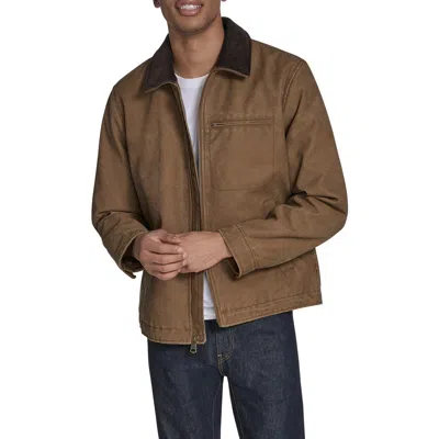 Levi's Zip Front Barn Jacket In Brown