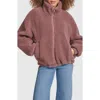 Levi's Zip Front Teddy Jacket In Purple