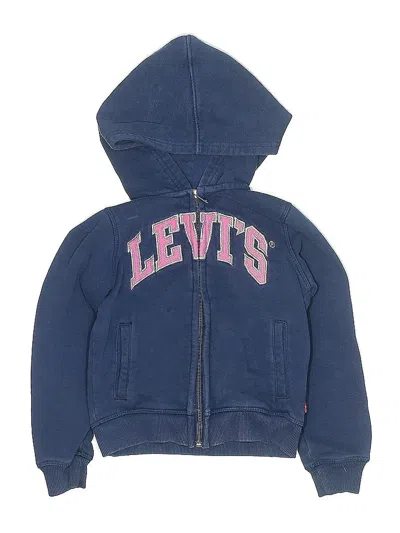 Pre-owned Levi's Kids'  Zip Up Hoodie In Blue
