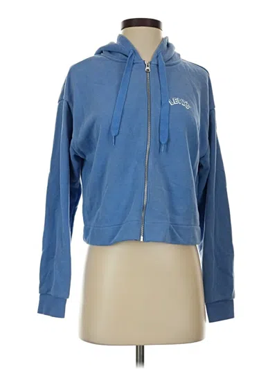 Pre-owned Levi's Zip Up Hoodie In Blue