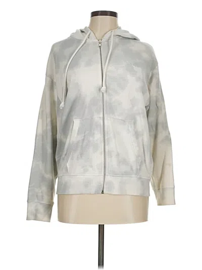 Pre-owned Levi's Zip Up Hoodie In Silver