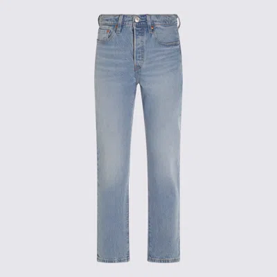 Levi's Light Blue Cotton 501 Denim Jeans