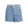 Levi's Light Blue Cotton Women Short In Blue