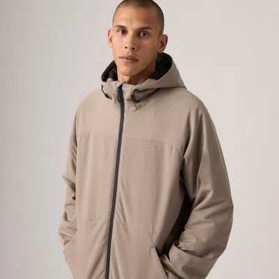 Levi's Lightweight Hooded City Jacket In Neutral