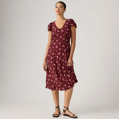 Levi's Lilith Midi Dress In Brown
