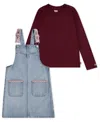 Levi's Little & Toddler Girls 2-piece Long Sleeve T-shirt And Western Skirtall Set In Multi