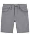 Levi's Big Boys 511 Slim Fit Performance Stretch Shorts In Gray