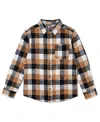 Levi's Big Boys Buffalo Checkered Flannel Long Sleeve Shirt In Black