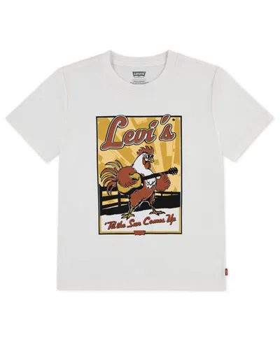 Levi's Kids' Little Boys Jam Session Short Sleeve T-shirt In White
